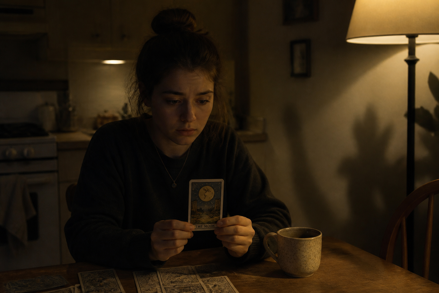 La carte de la Lune au tarot : intuition, illusion ou peur cachée ?