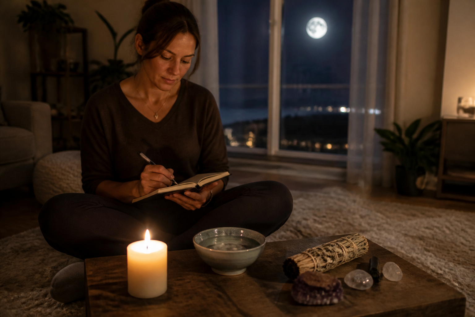 Rituel de pleine lune : idées simples pour poser ses intentions
