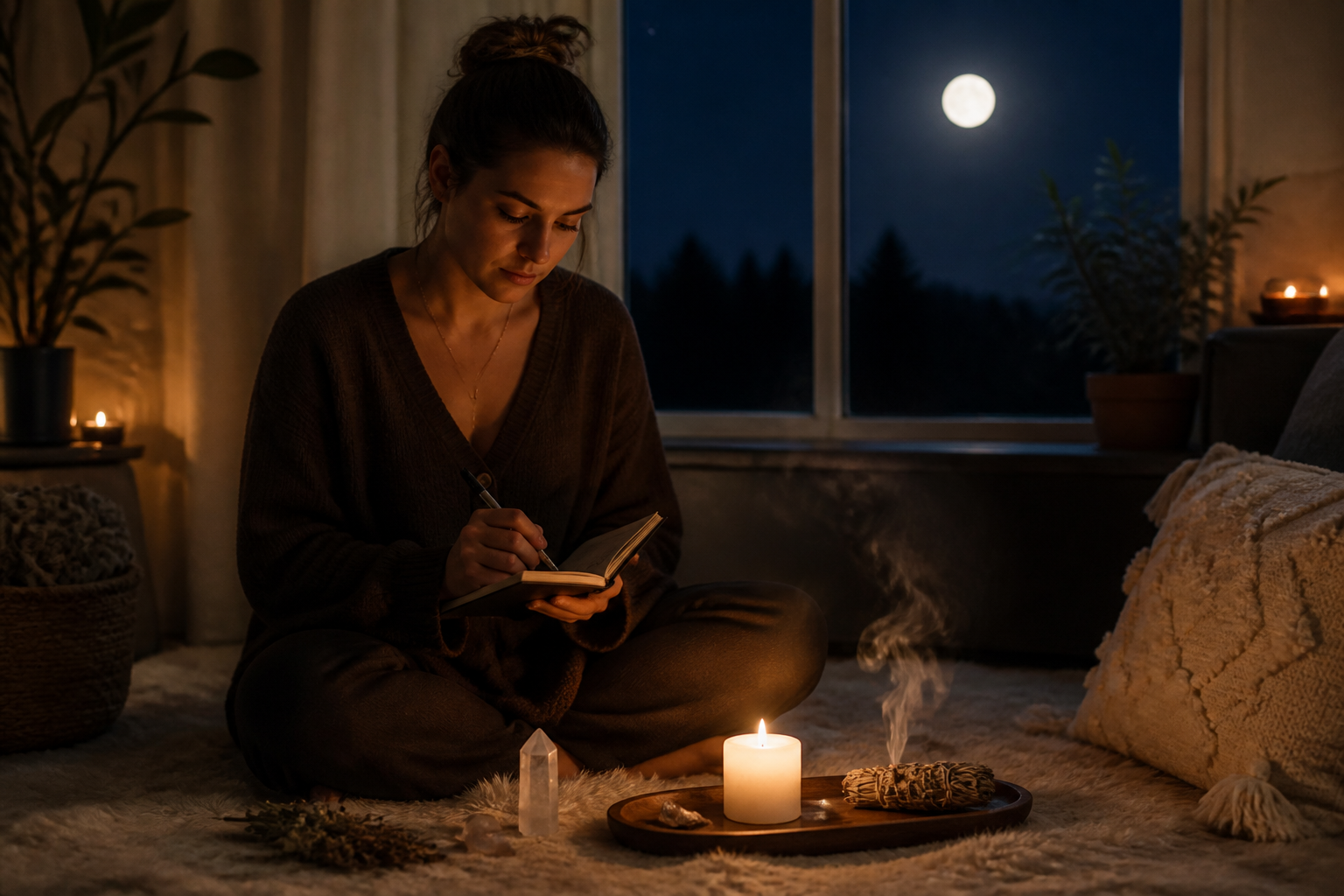 Rituel de pleine lune : idées simples pour poser ses intentions